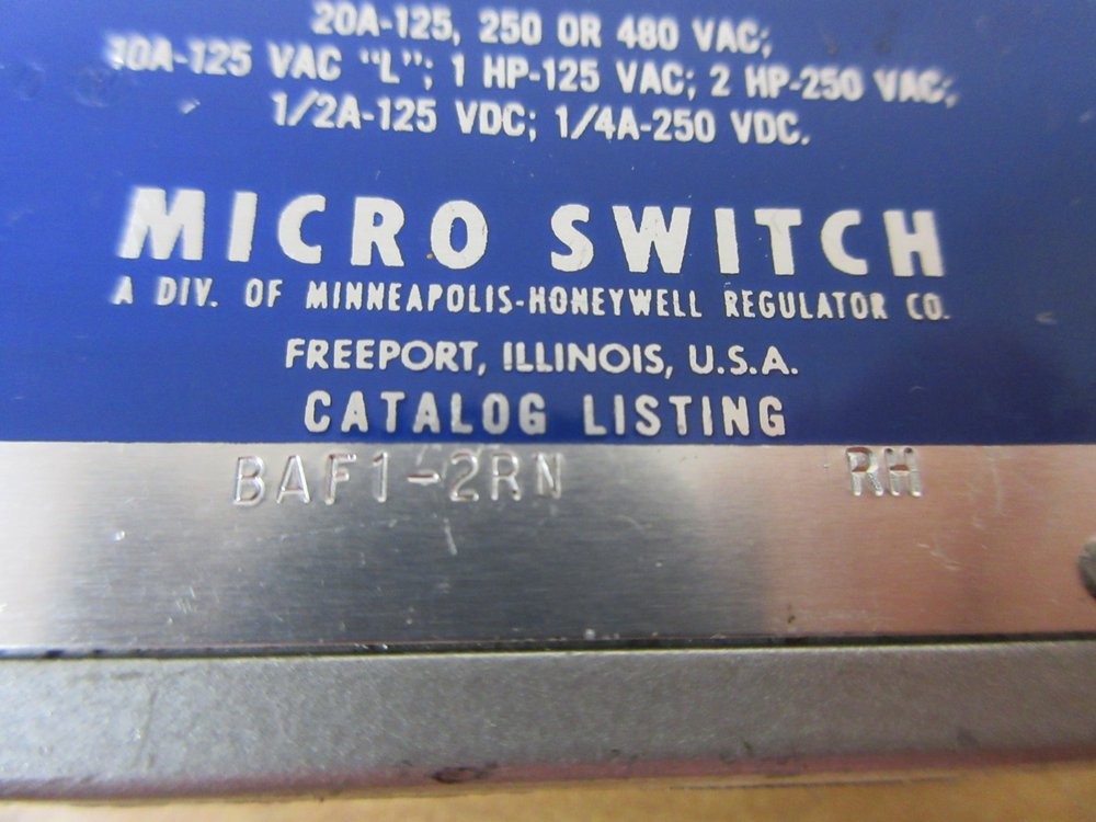 Micro Switch BAF1-2RN RH BAF12RN RH Limit Switch