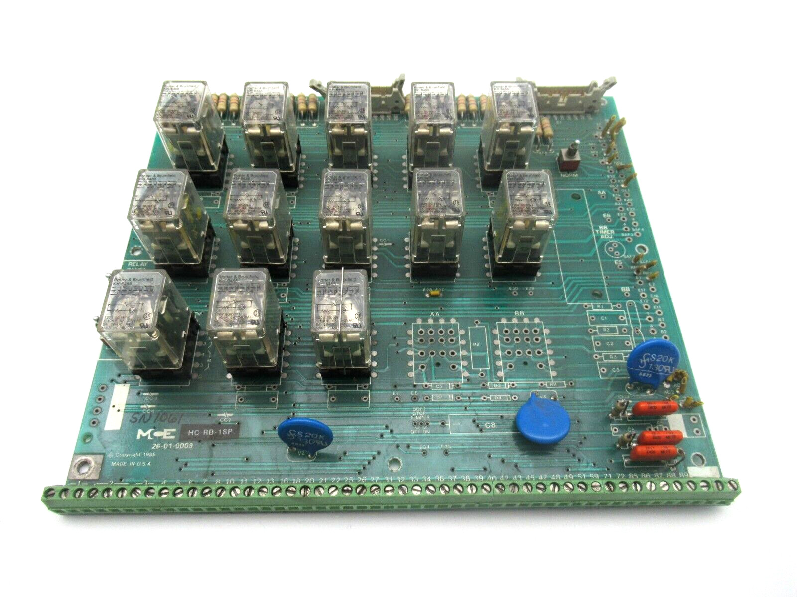 MCE 26-01-0009 PCB Circuit Control Board HC-RB-1SP *READ*