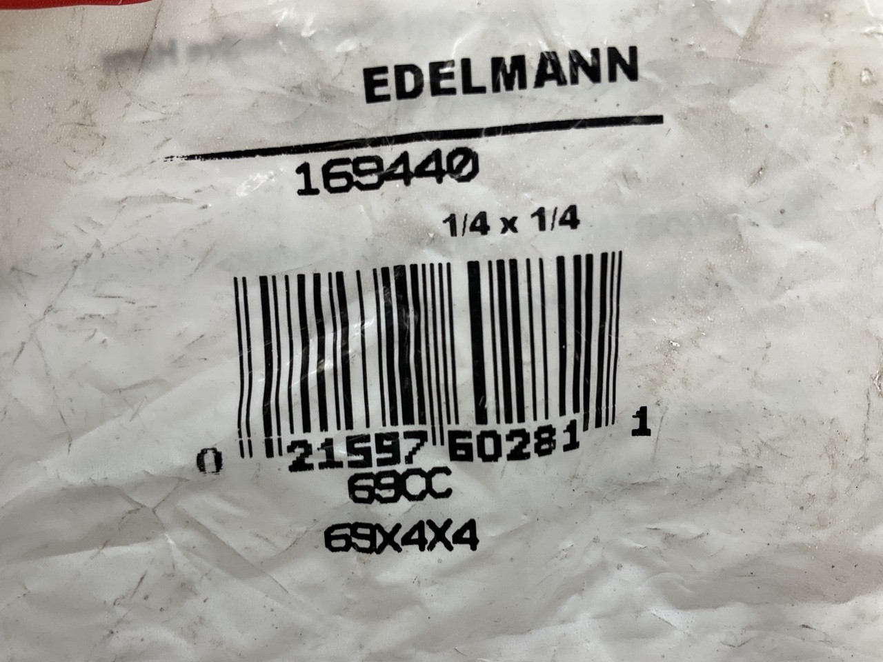 Edelmann 168440 Compression Male Elbow Fitting 1/4″ Tube X 1/4″ Pipe