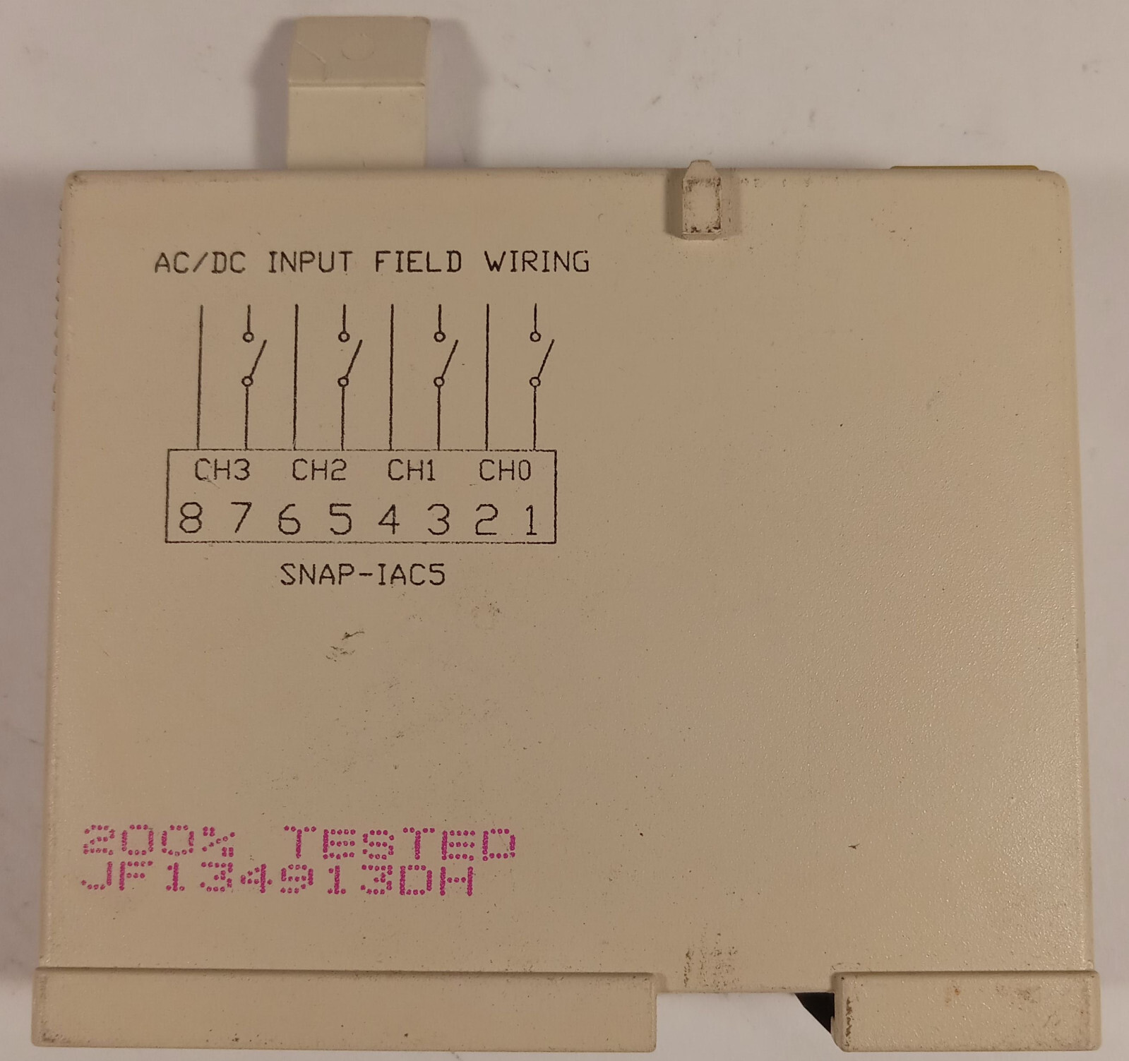 1 USED OPTO 22 SNAP-IAC5 4 CHANNEL AC INPUT UNB ***MAKE OFFER***