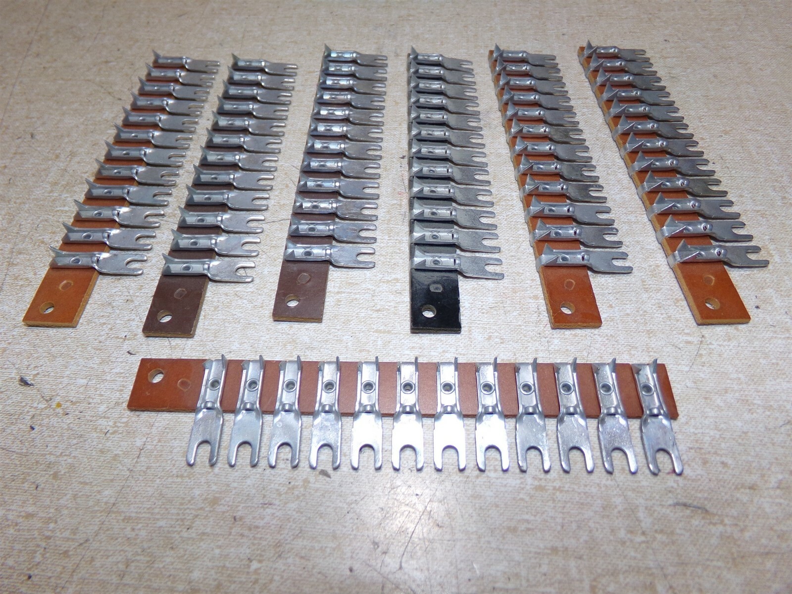 NEW 12-Position Fork Lug Terminal Jumper Strip, Lot of 7 *FREE SHIPPING*