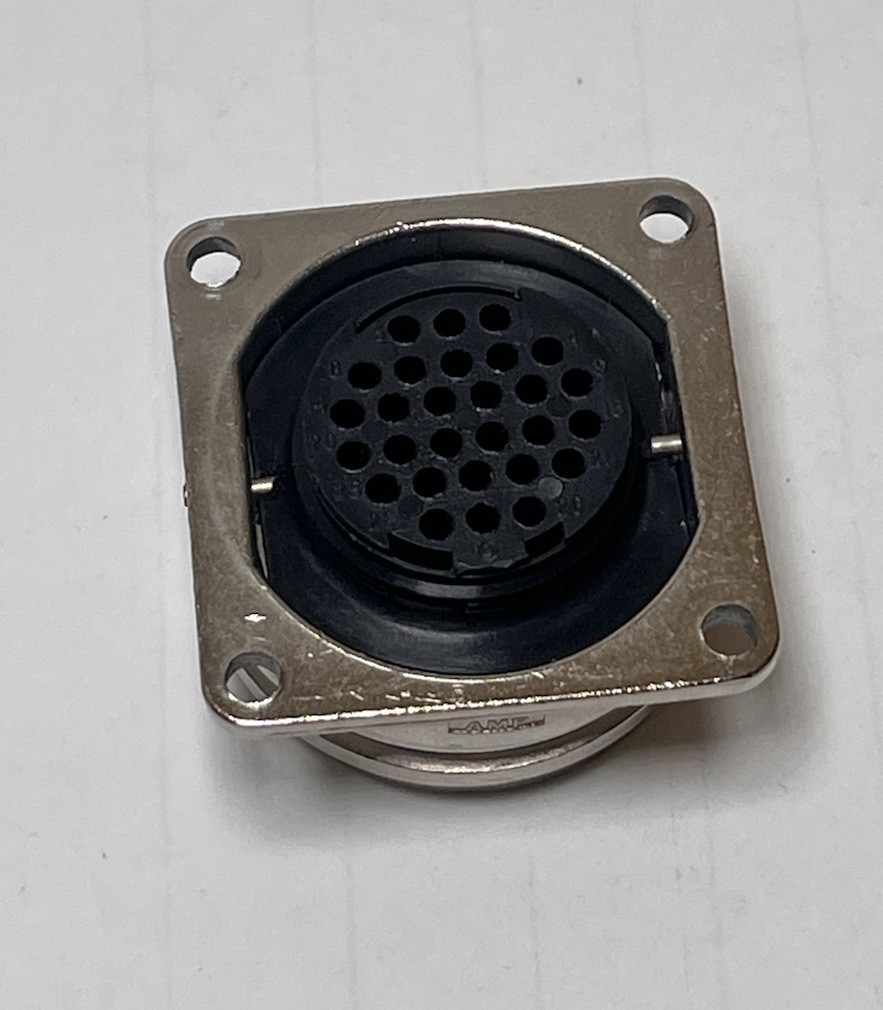 AMP 208491-1 28 Position Power Connector Panel Mount For Male Pins 250VDC