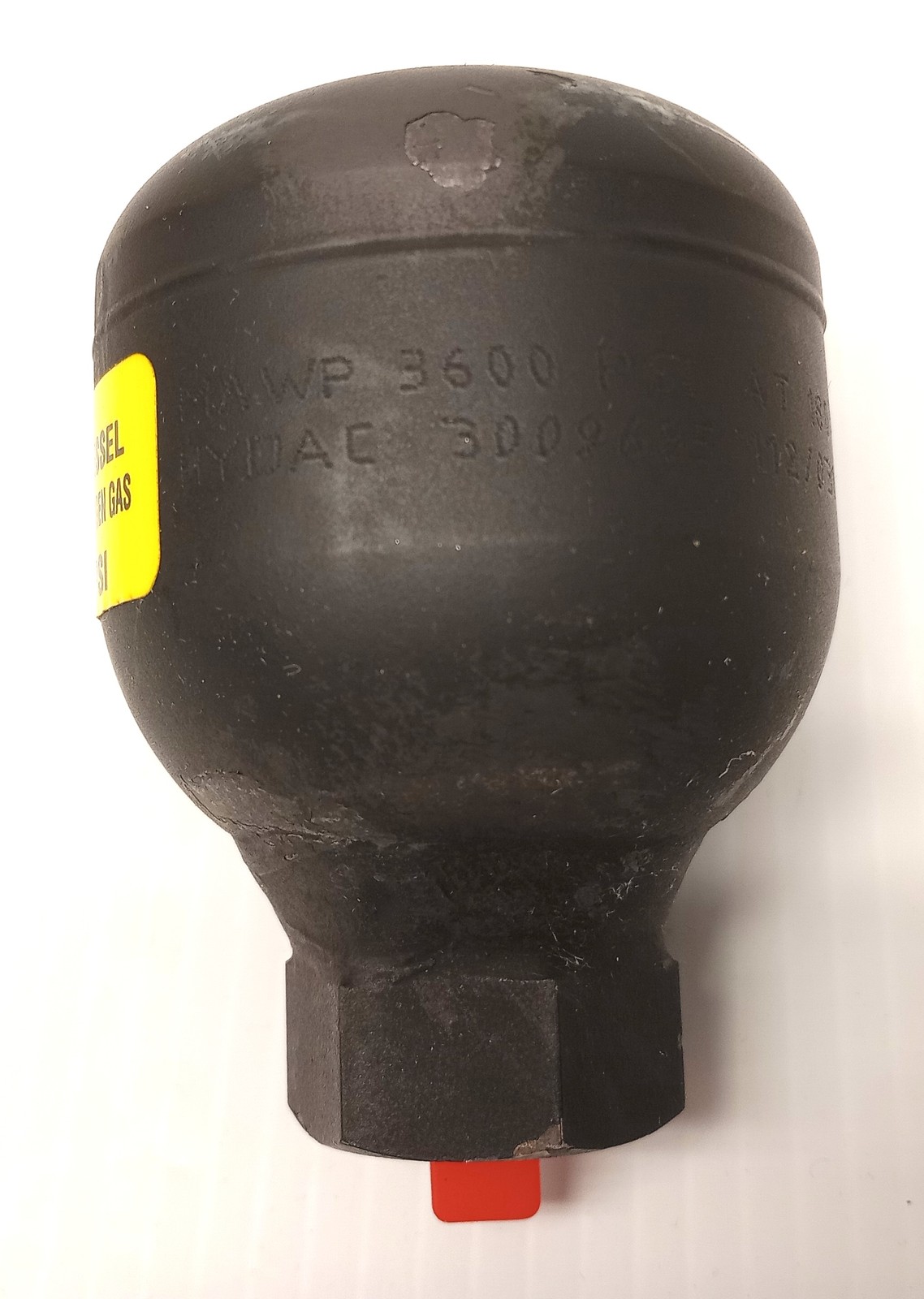 Hydac 450 Psi Pressurized Vessel Precharged Dry Nitrogen Gas 3009685/112/031