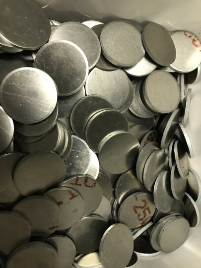 (50) FLAT ALUMINUM ROUND DISKS