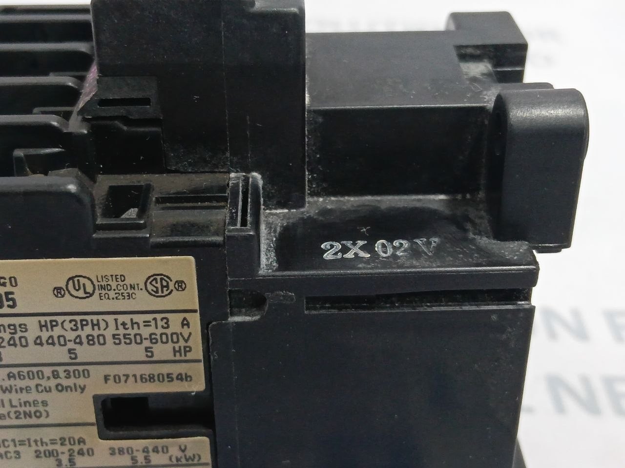 Fuji Electric SC-05 Contactor Coil Voltage 380-400V 50Hz 400-440V 60Hz, 13 Amp.