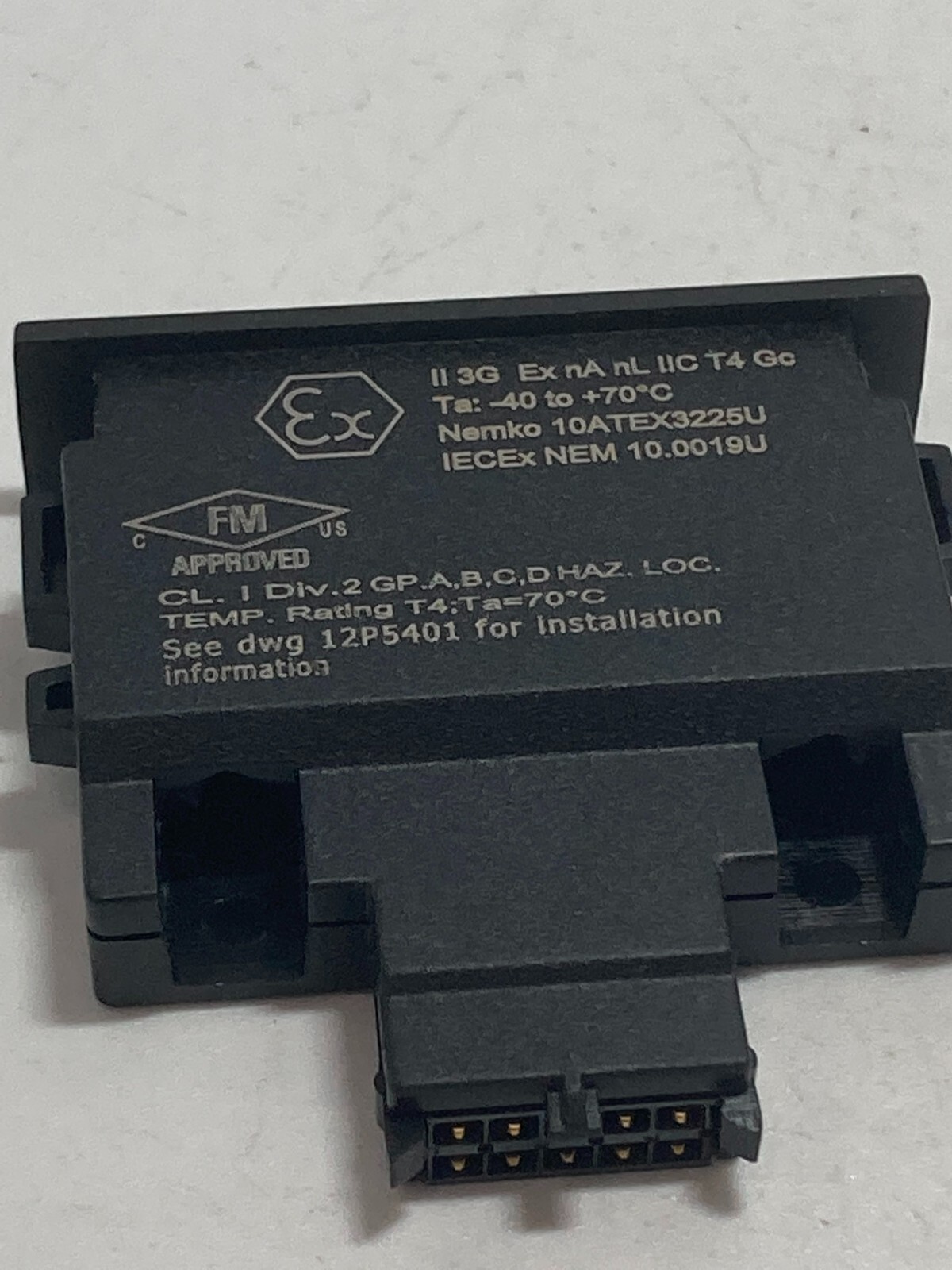 EMERSON KL4501X1-BF1 ADDRESS PLUG #6 POWER RATING +6.3VDC @ 2MA NNB