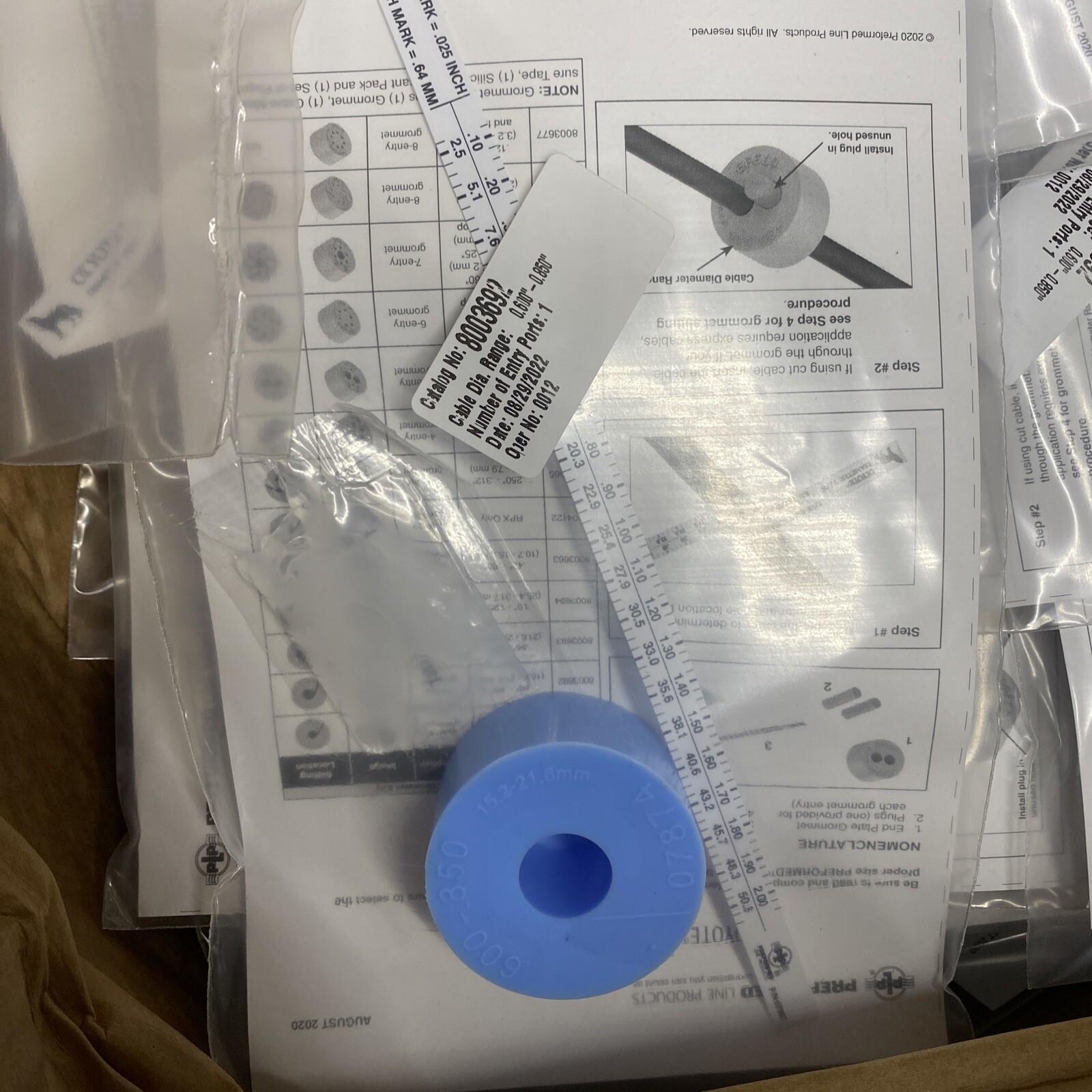 Preformed Line Products 8003692 1 HOLE GROMMET FOR COYOTE DOME NEW