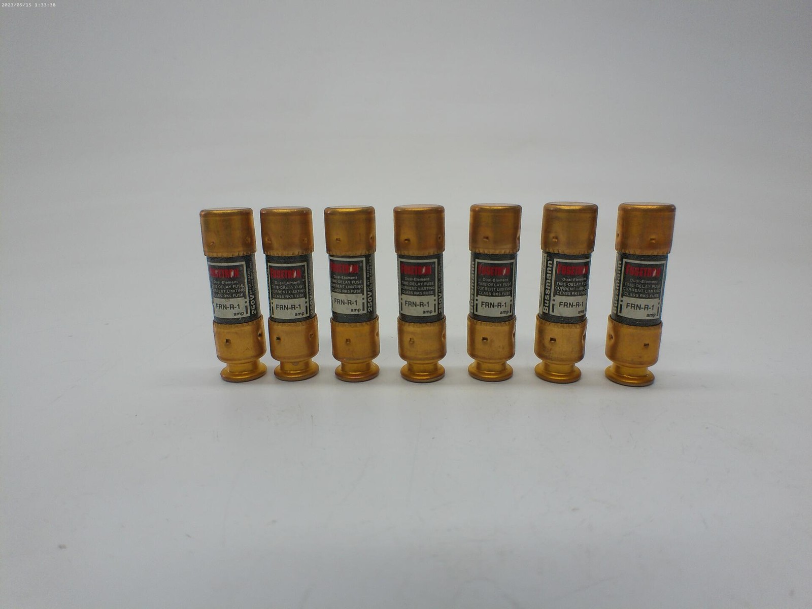 FUSETRON FRN-R-1 FUSE BLACK LOT OF 7 NSNP