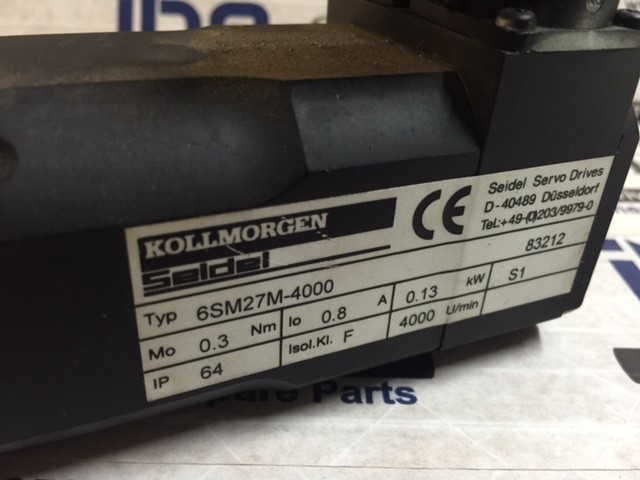 Kollmorgen Seidel Servo Motor – 6SM27M-4000 w/Warranty