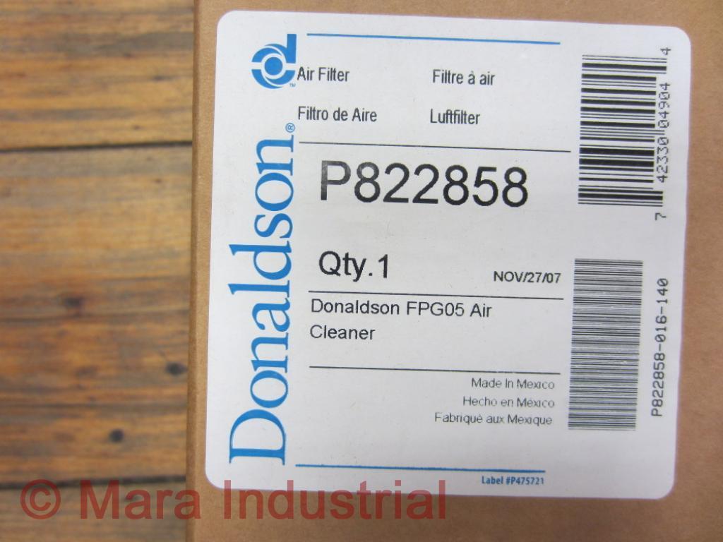 Donaldson P822858 Air Cleaner FPG05 (Pack of 3)