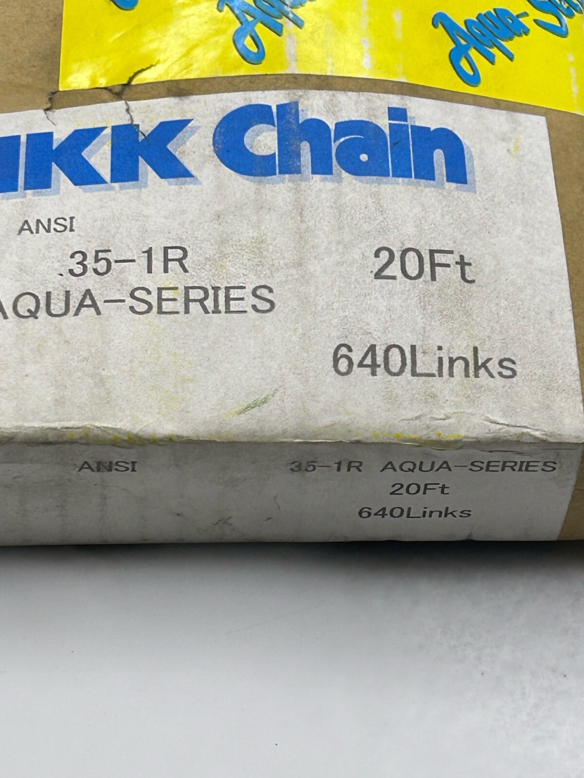 HKK Chain ANSI 35-1R AQUA-SERIES 20Ft 640 Links NEW