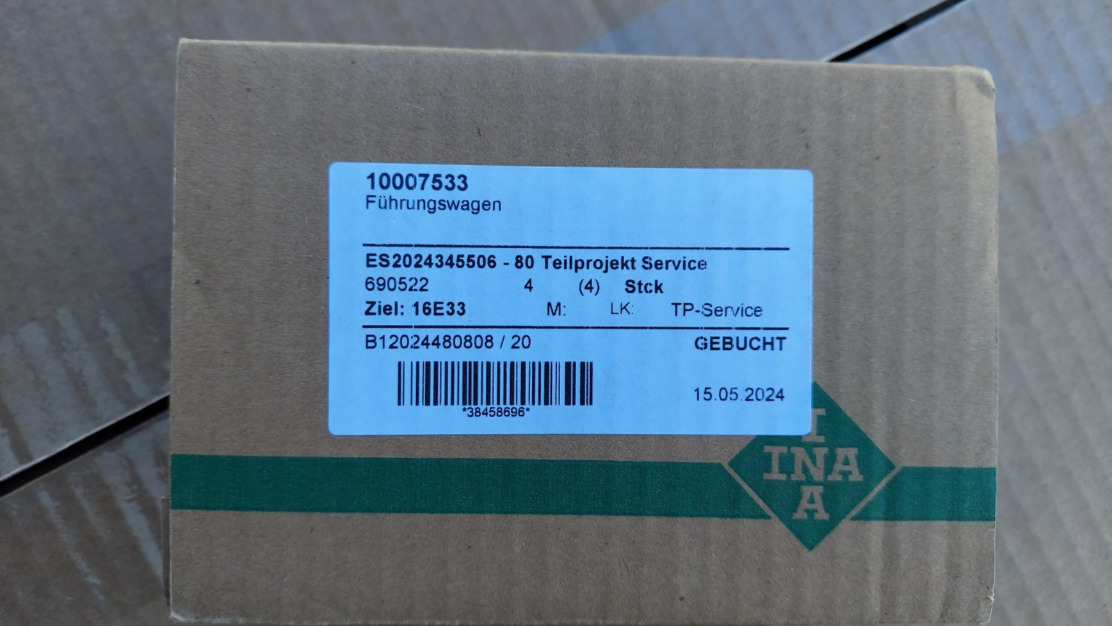 New INA KWVE15-B-S-V1-G3 Linear Carriage Bearing