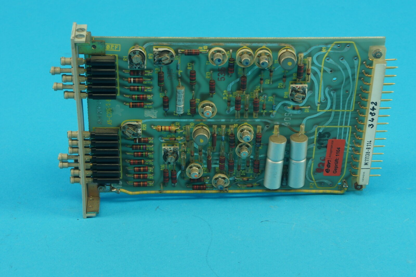 Siemens M11138-B-B114 7TJ5011-4/DD A5-C206 Current Timer Module 1A, 50 Hz