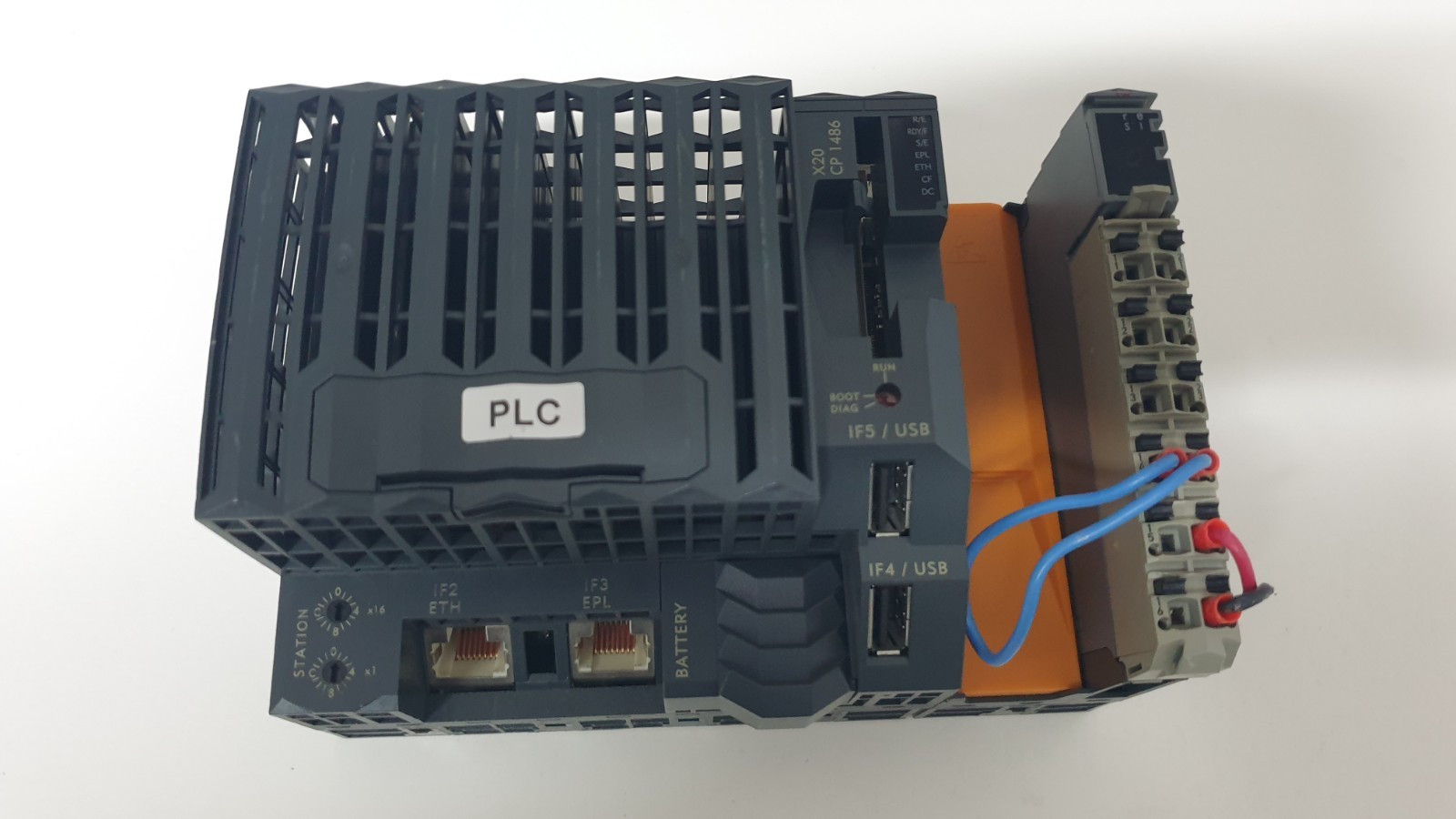 B&R Automation PLC System with CPU and I/O Module X20 CP 1486