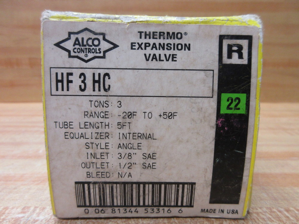 Alco HF 3 HC Thermo Expansion Valve HF3HC