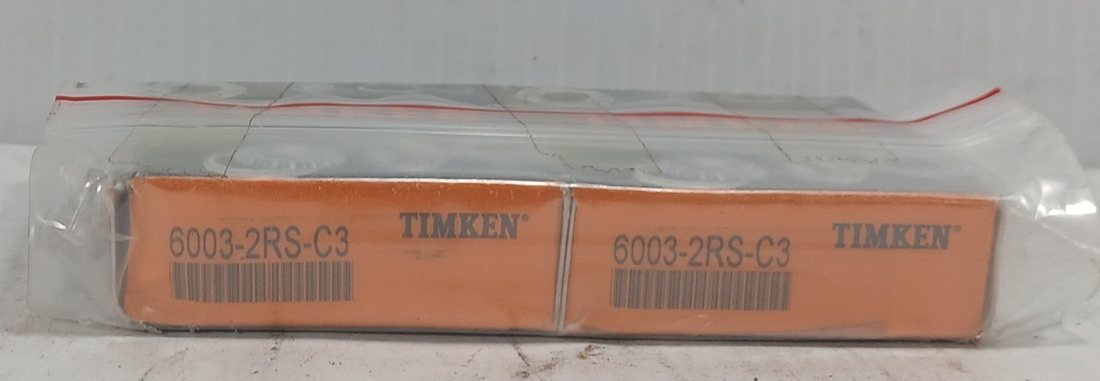 2 NEW TIMKEN 6003-2RS-C3 RADIAL DEEP GROOVE BALL BEARINGS NIB ***MAKE OFFER***