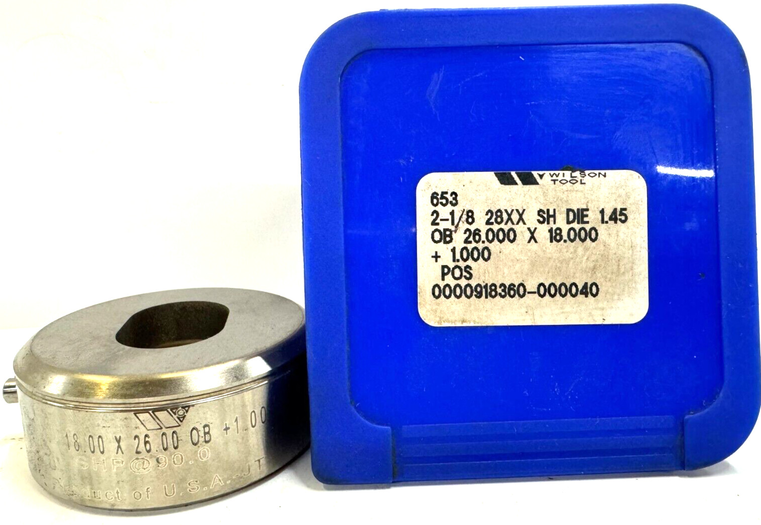 WILSON TOOL DIE STN 28XX OBLONG 28.00 X 18.00 2 1/8″ OD
