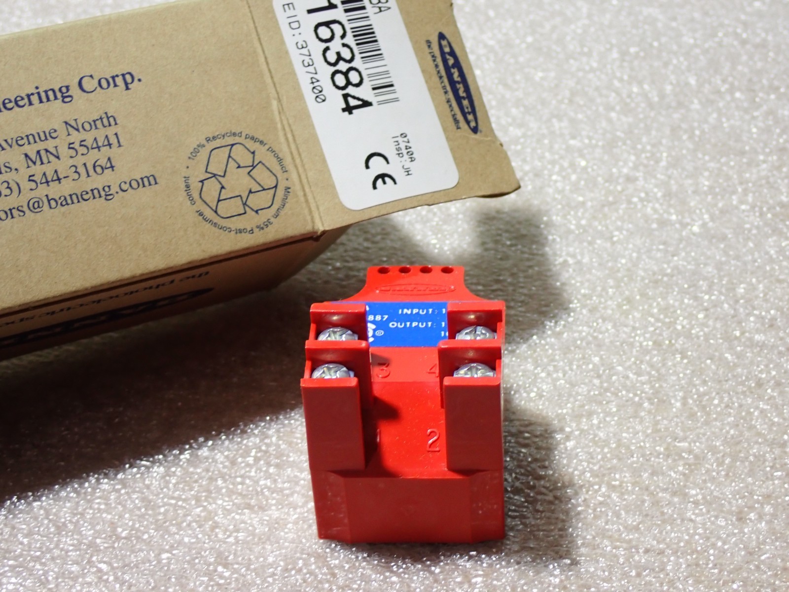 BANNER ENGINEERING PBA 16384 120VAC POWER BLOCK NEW