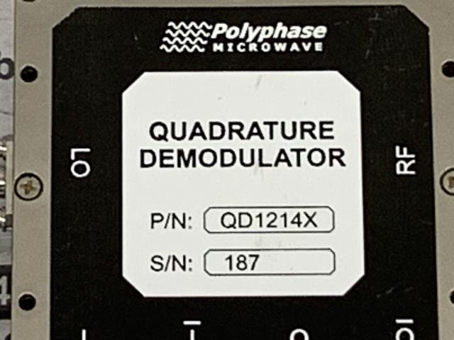 Polyphase Microwave Quadrature Demodulator – QD1214X w/Warranty