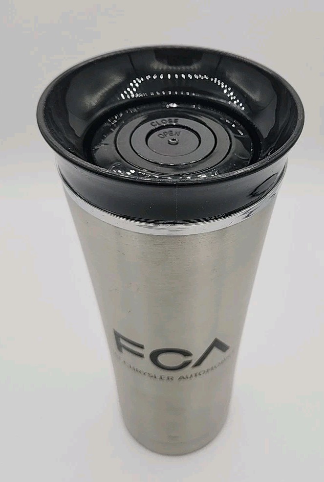 Fiat Chrysler Automobiles Mug~Gordon Sinclair Stainless Steel Coffee Cup-NOS