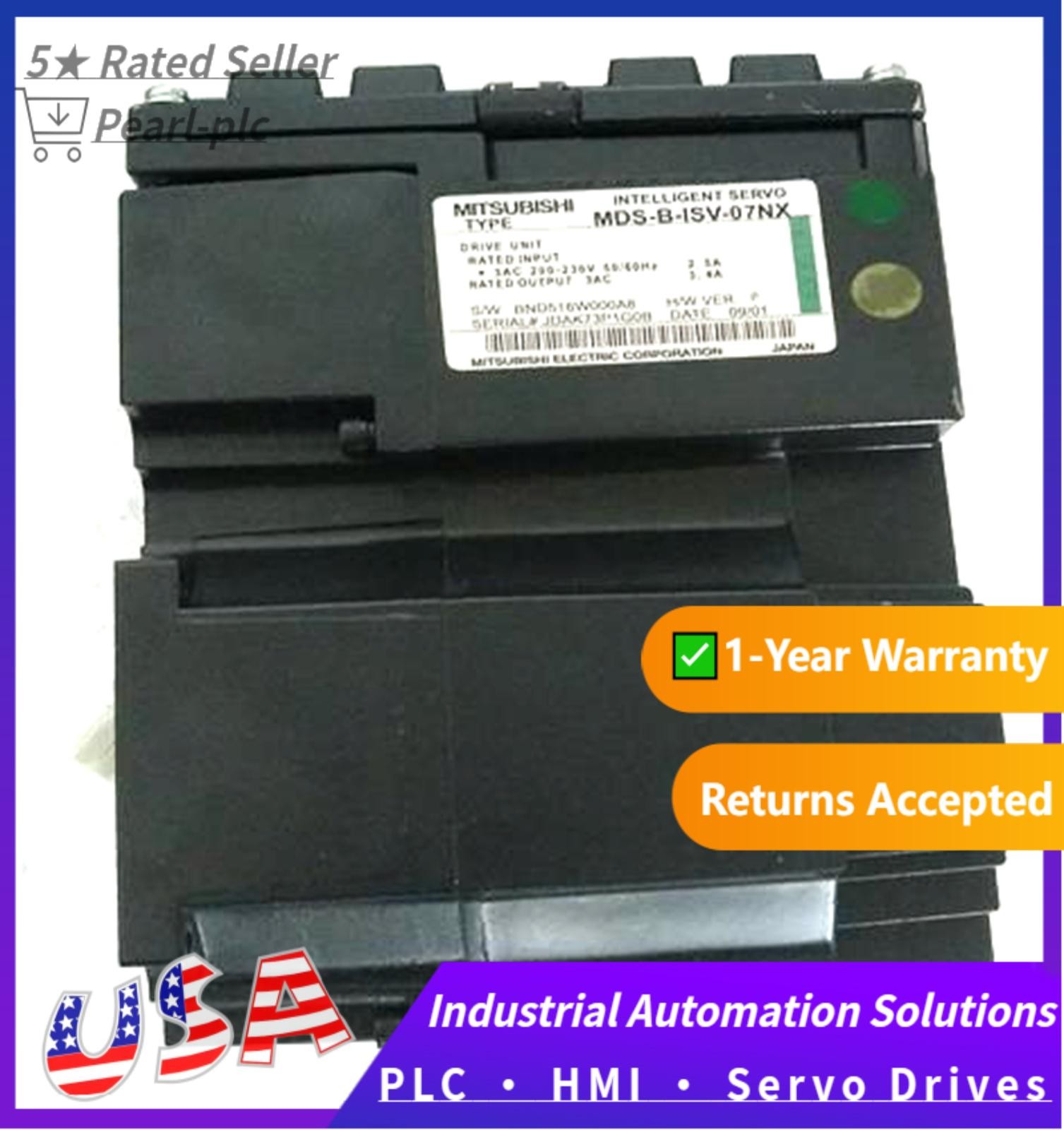 NEW MITSUBISHI MDS-B-ISV-07NX Servo Drive MDSBISV07NX