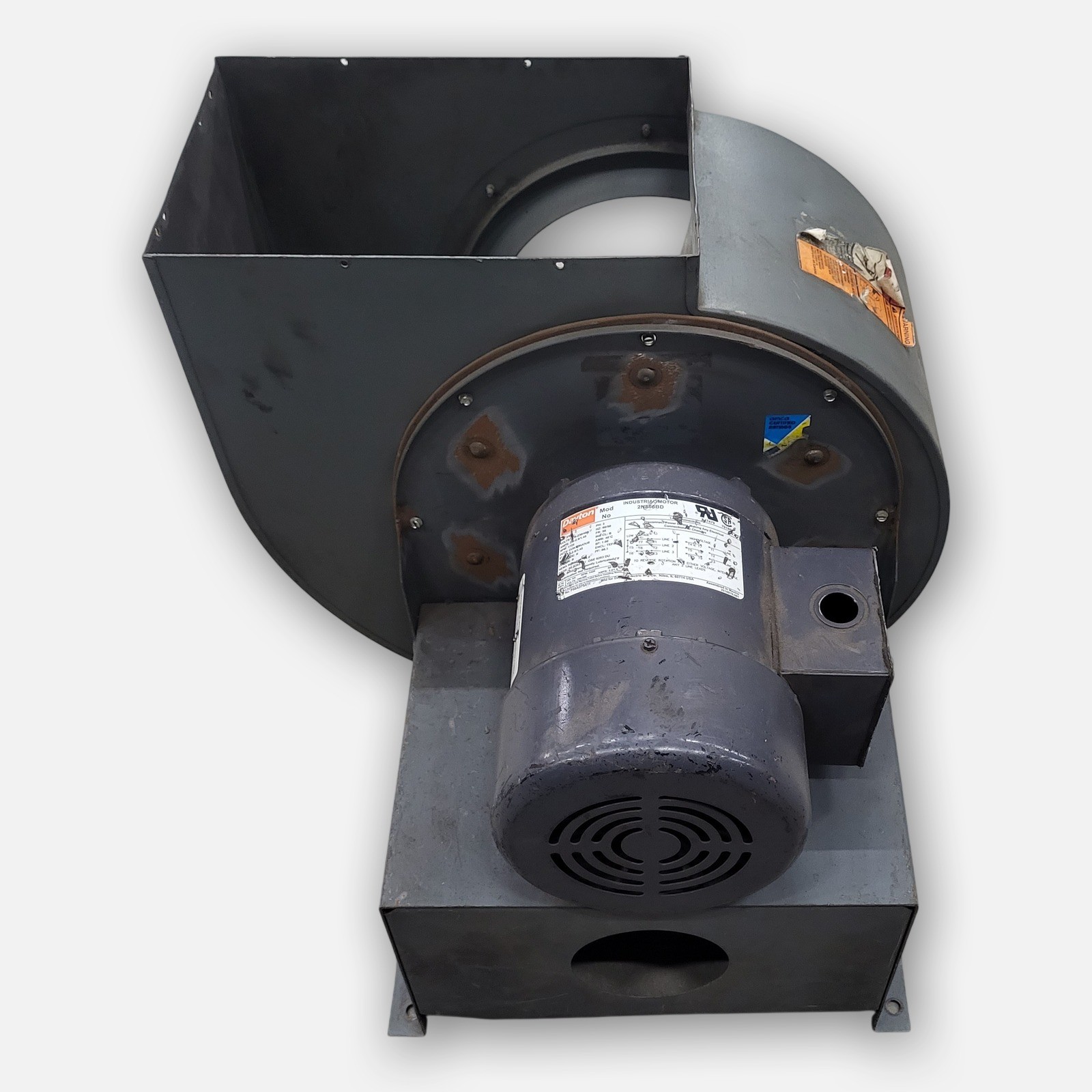 DAYTON 2N866BD MOTOR 3/4HP 3PH 1725RPM FR: 56 w/ CENTRIFUGAL BLOWER 10″