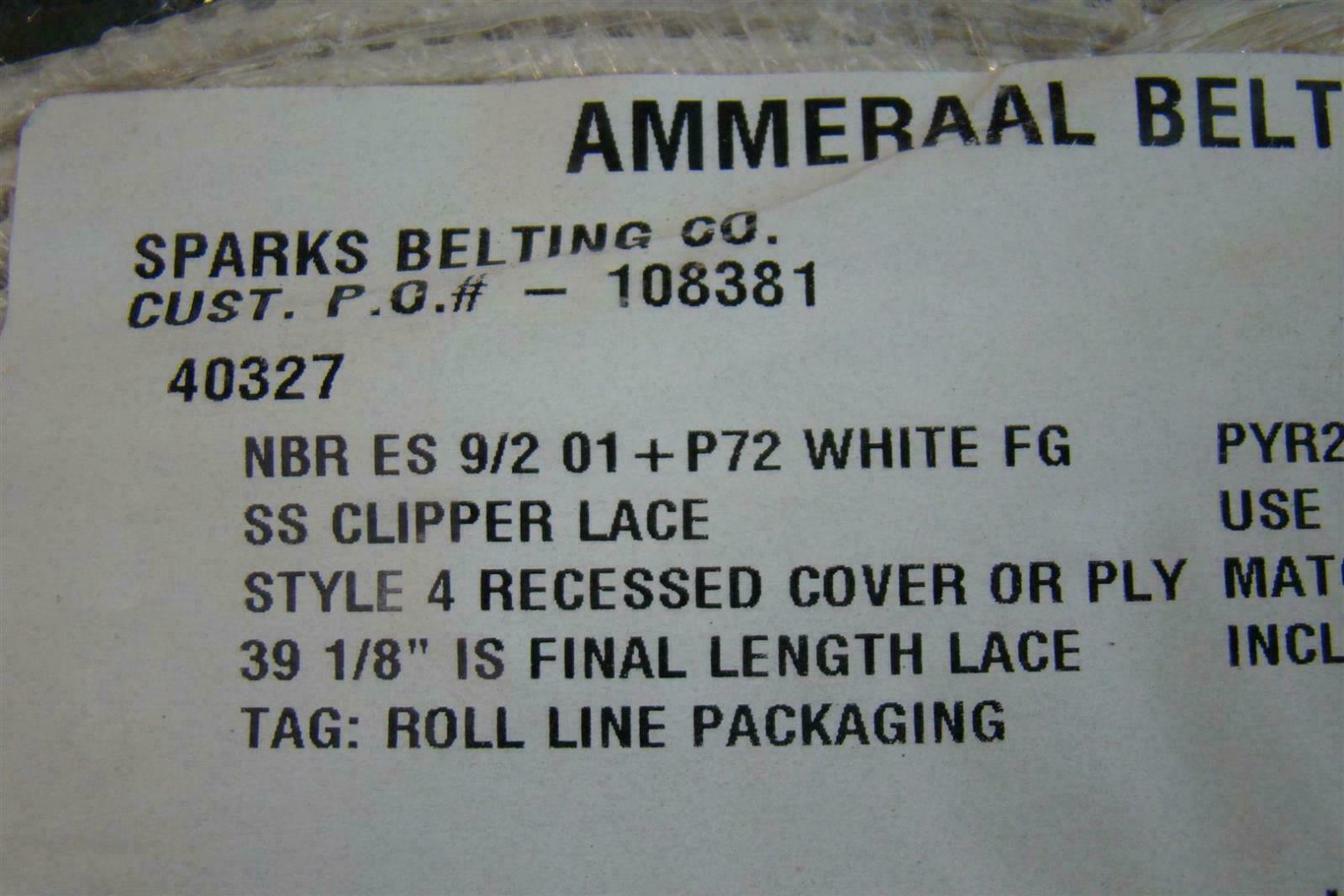 Ammeraal Beltech Inc. 12 Belts 40327 39.125″ x 1″