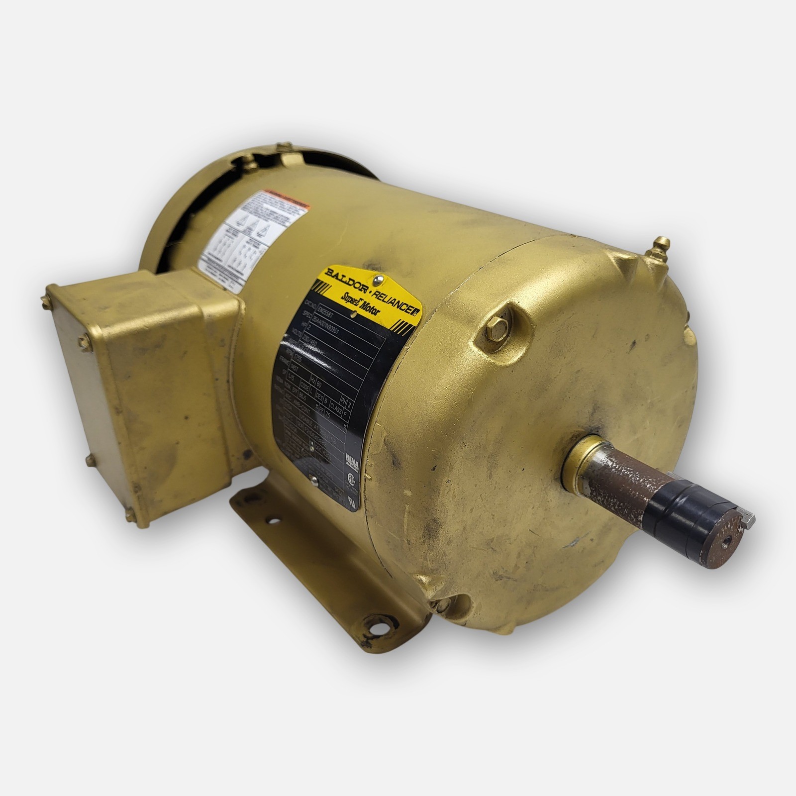 BALDOR EM3558T MOTOR 2HP 3PH 1755RPM FR: 145T Spec: 35AA001N909G1