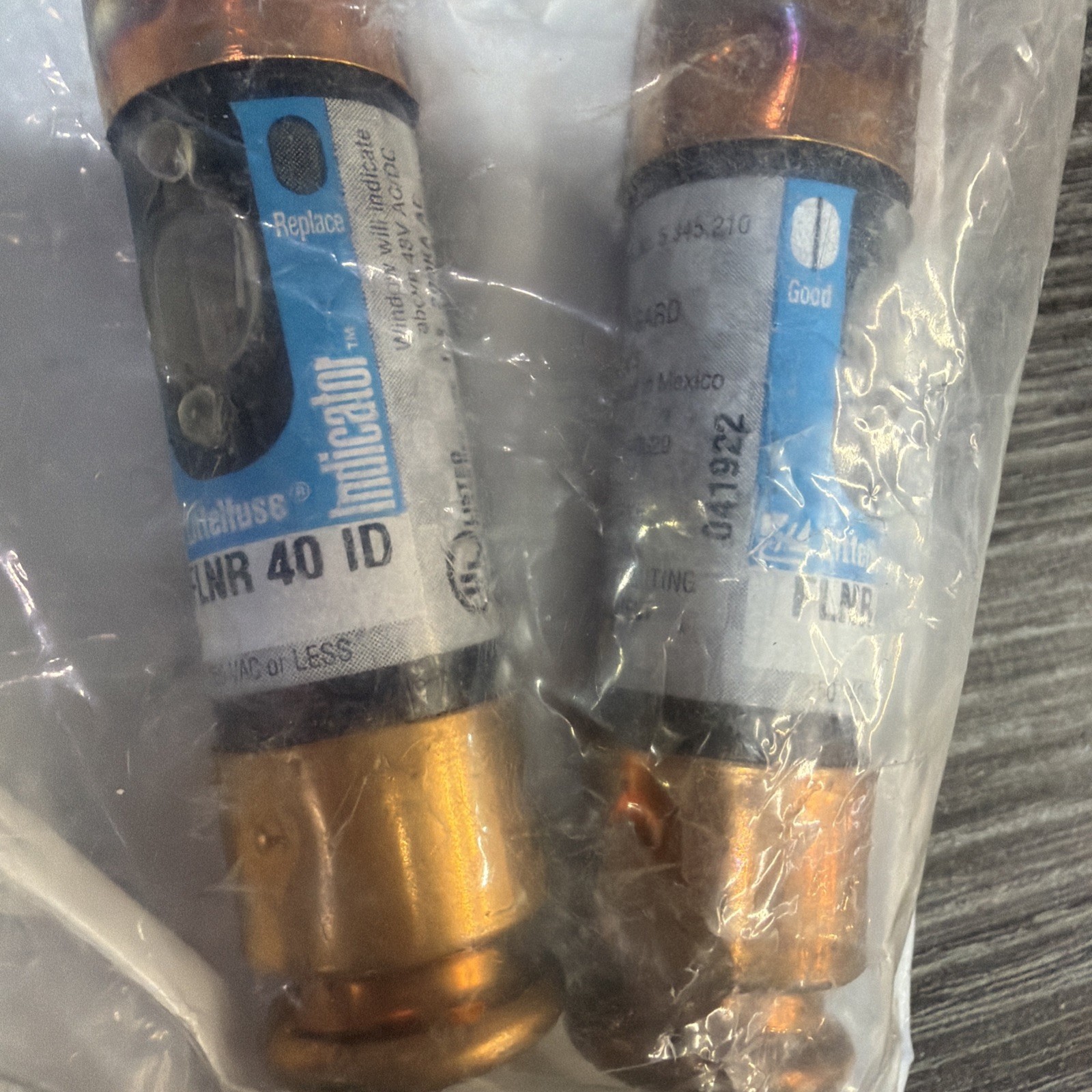 Multiple size LITTELFUSE FLNR ID INDICATOR FUSE