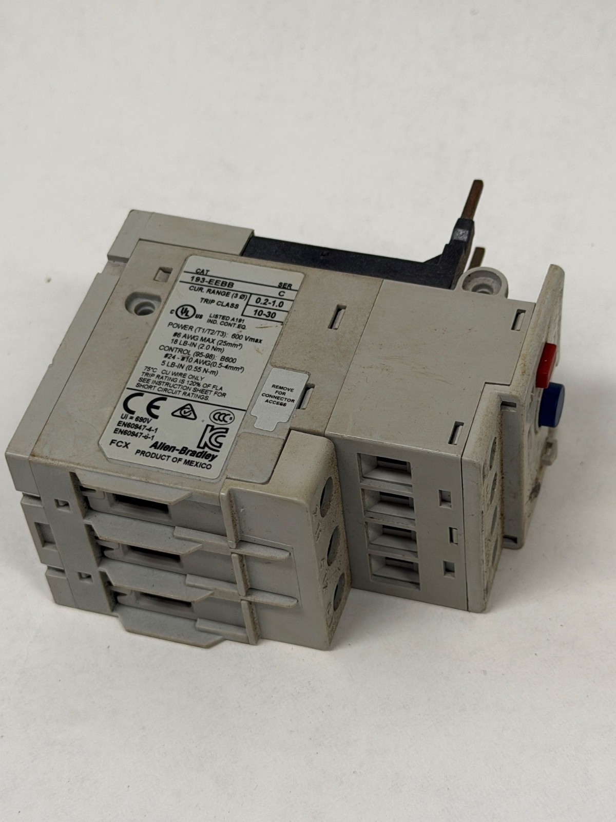 Used good Allen Bradley 193-EEBB Ser C Overload Relay 0.2-1.0A Free Shipping