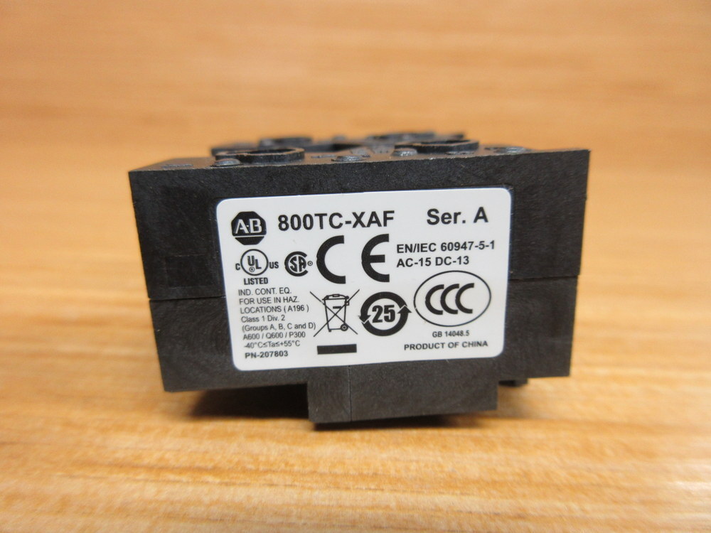 Allen Bradley 800TC-XAF Contact Block 207803 (Pack of 6)