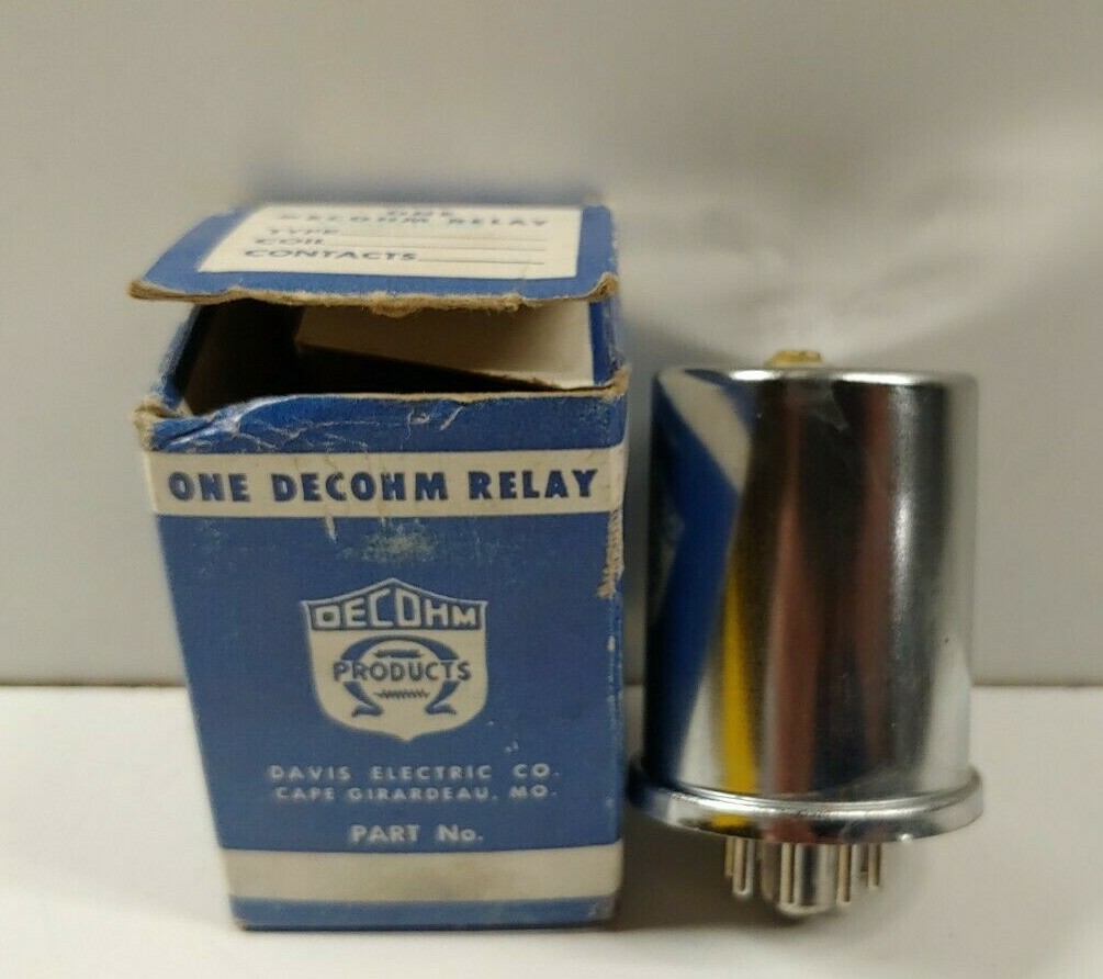 NEW OLD STOCK! L&N CO. 8-PIN DECOHM RELAY 036199