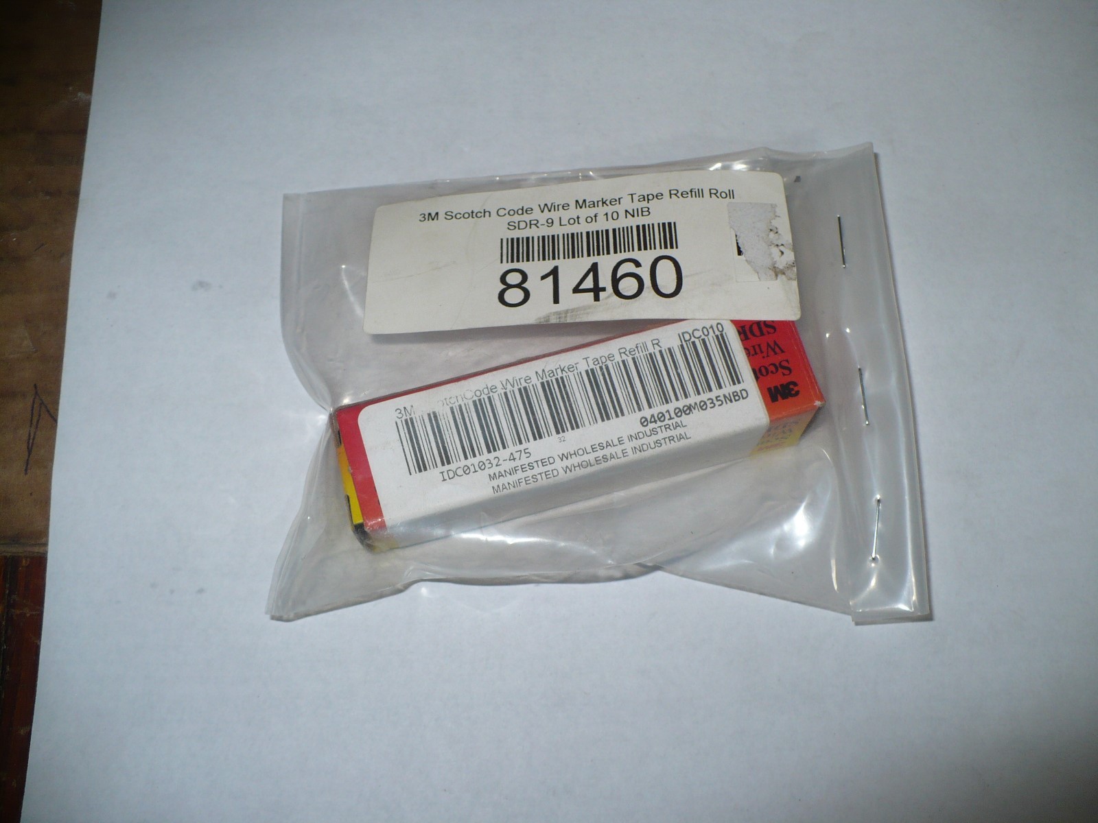 1 pc 3M ScotchCode SDR-9 Wire Marker Tape Refill Roll, Pack of 10, New