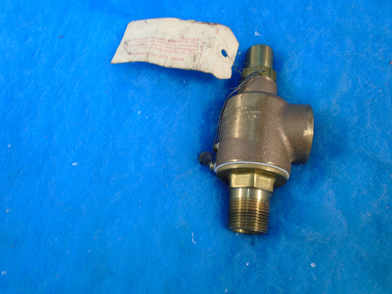 KUNKLE VALVE CO 87 SAFETY RELIEF BRASS VALVE 1YR WARRANTY