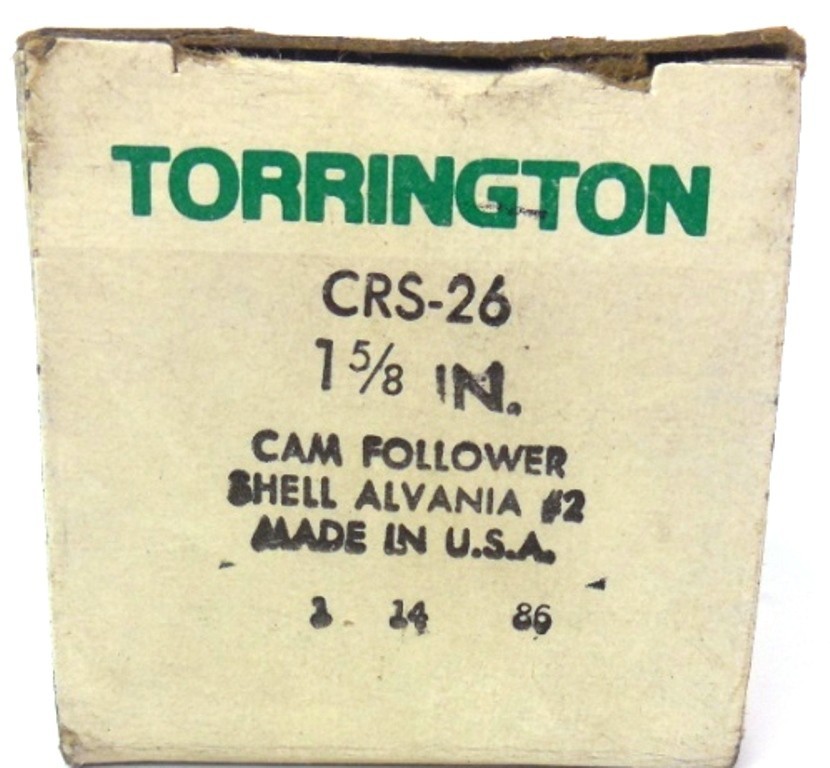 TORRINGTON BEARINGS, CAM FOLLOWER, CRS-26, 1 5/8″, #2 NIB