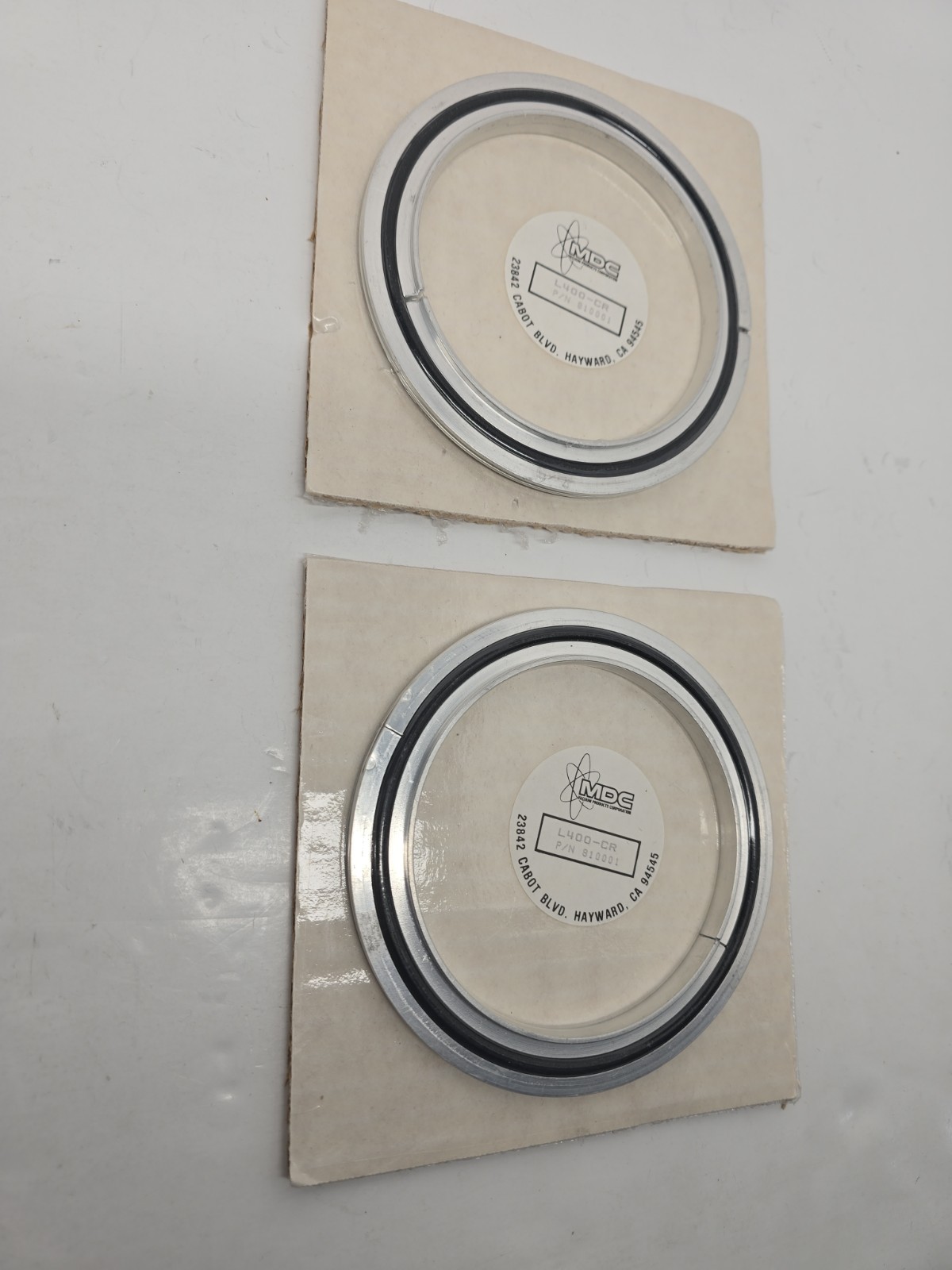 (2x) MDC Vaccum Products L400-CR, P/n 810001, Seal