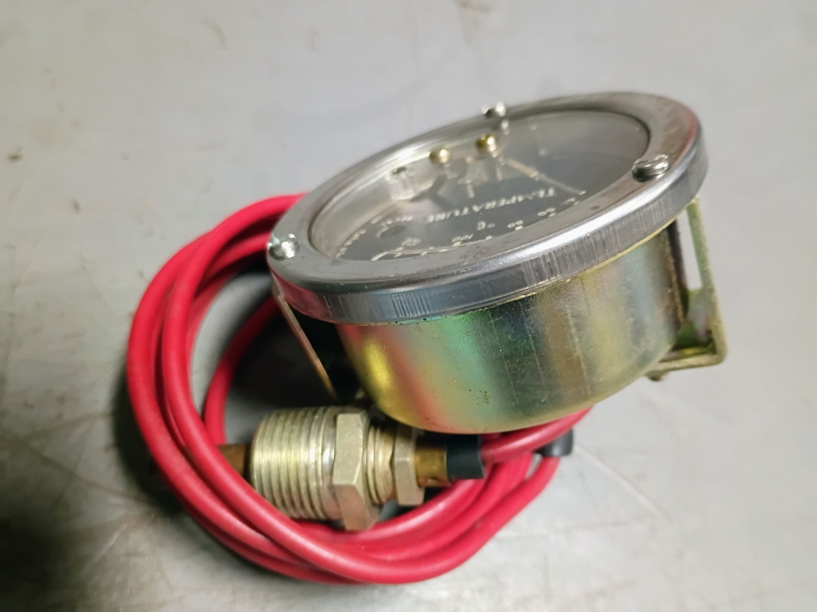 Murphy Swichgage Temperature indicator dual scale 100509 Tulsa USA