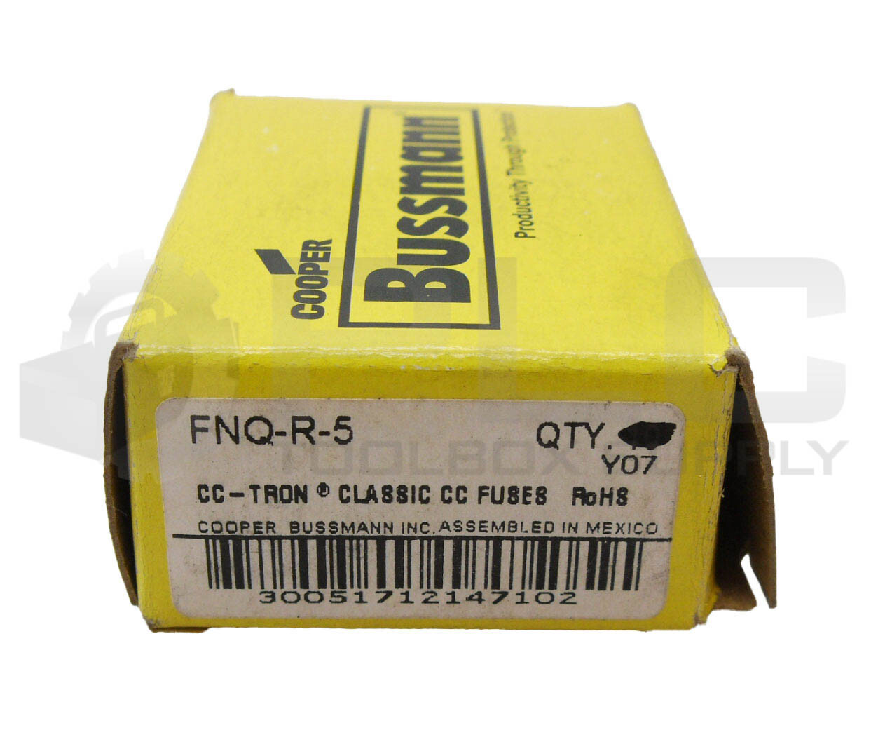 NEW BOX OF 9 BUSSMANN FNQ-R-5 TIME DELAY FUSE 5A 600VAC