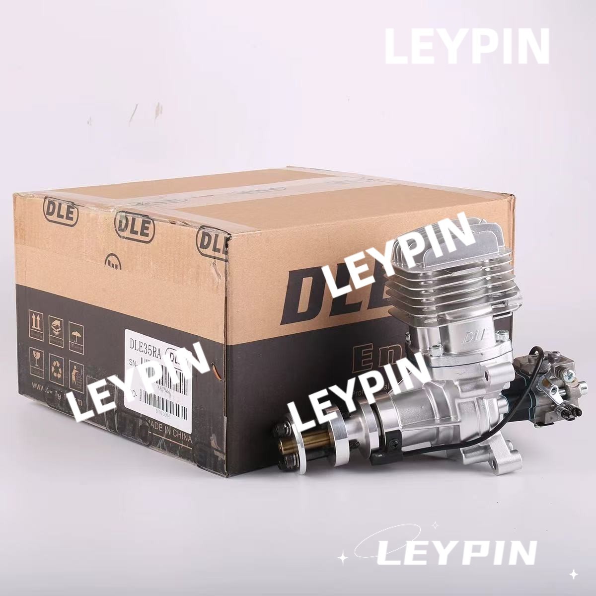 1pcs DLE35RA Engine W/Electronic Igniton &Muffler For 30CC 35CC RC Plane*ytd