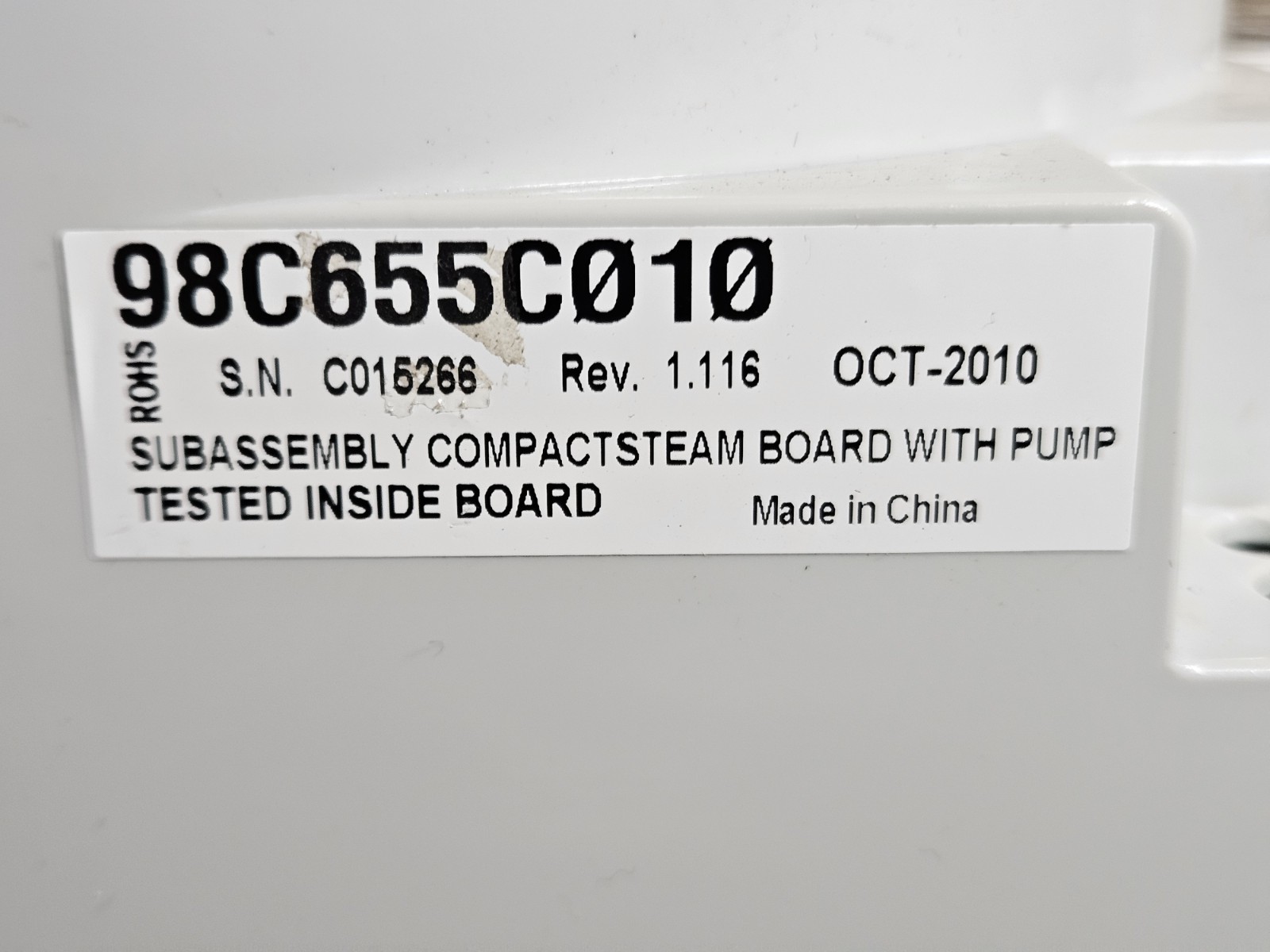 Carel 98C655C010 Control Compact Steam Board with Pump Free Shipping