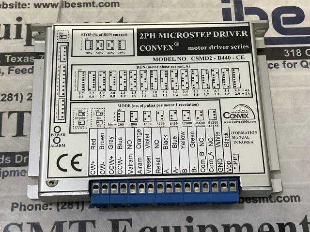 Convex 2PH Microstep Driver – CSMD2-B440-CE w/Warranty