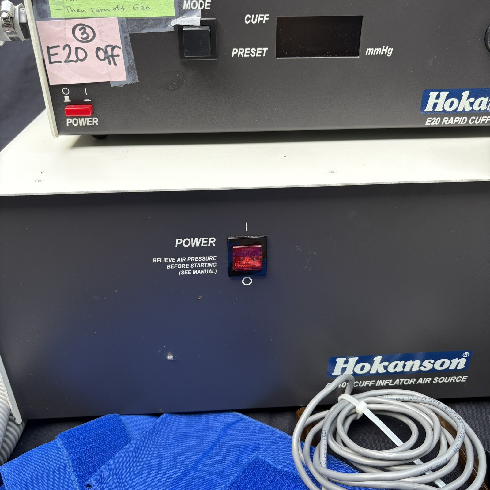 Hokanson E20 Rapid Cuff Inflator w/Hose and Power Cord Hokanson Air Pump Combo