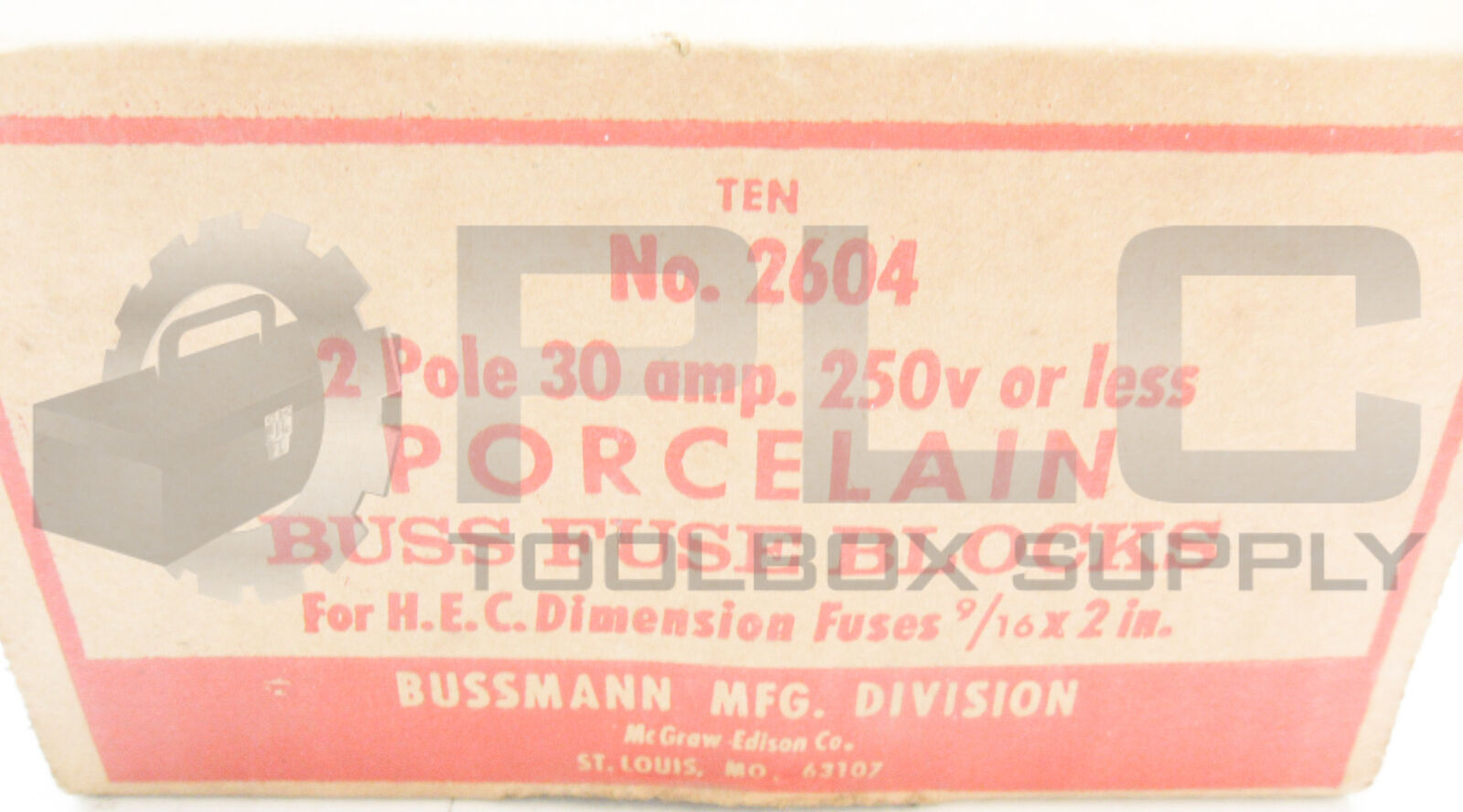 NEW BUSSMAN 2604 FUSE BLOCK