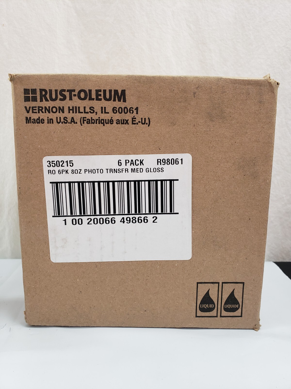 NEW LOT OF 6 Rust Oleum Photo Transfer & Protect Images Gloss Finish 8 oz Bottle