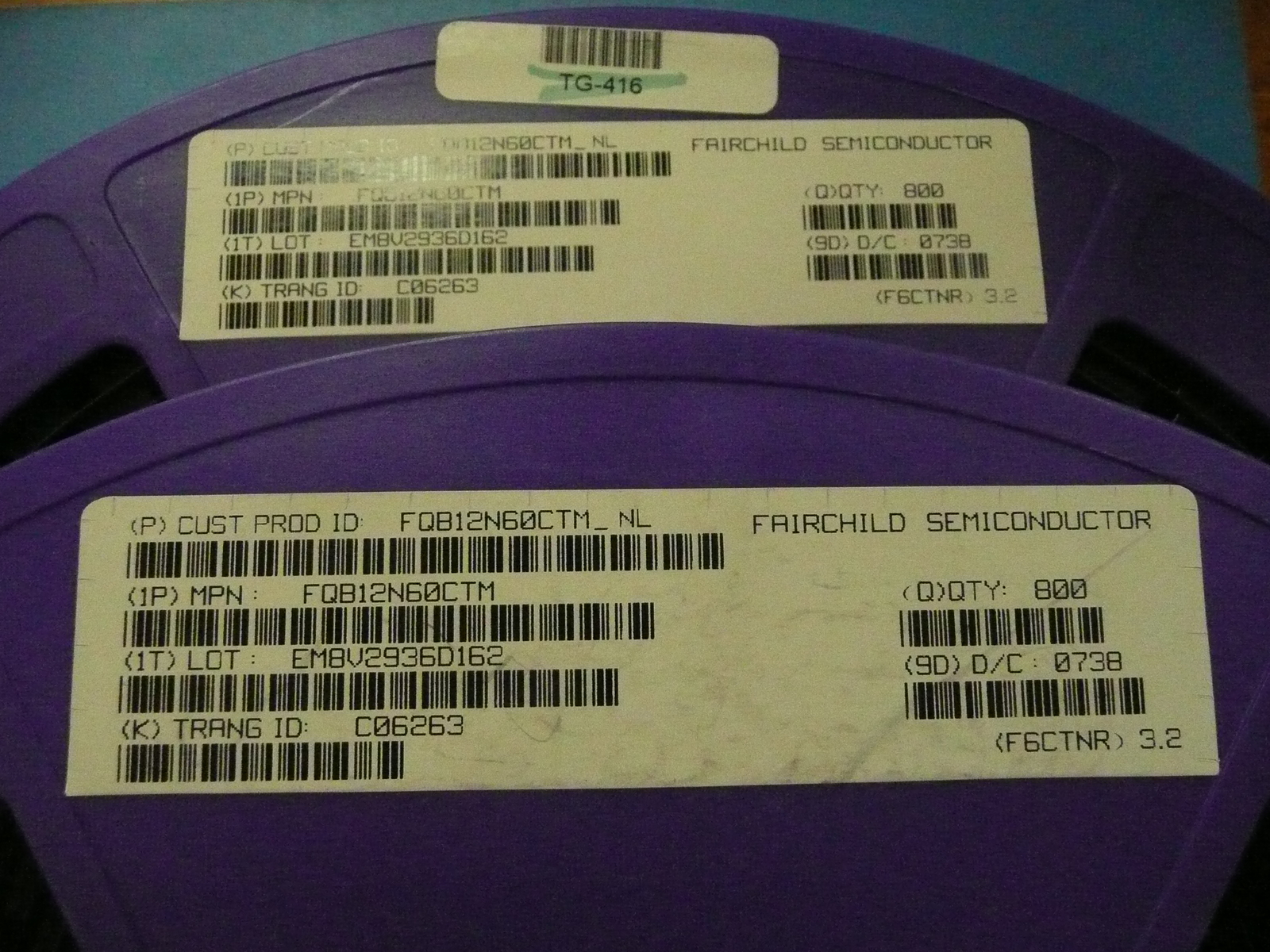 FSC FQB12N60CTM Qty of 11 per Lot FSC FQB12N60CTM