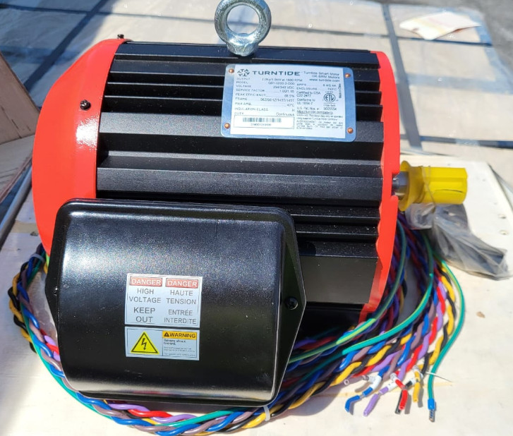 TURNTIDE SMART MOTOR Q01-0200-2-D00 2HP/ 1.5KW @ 1800 RPM HR-SRM 294/340 VDC