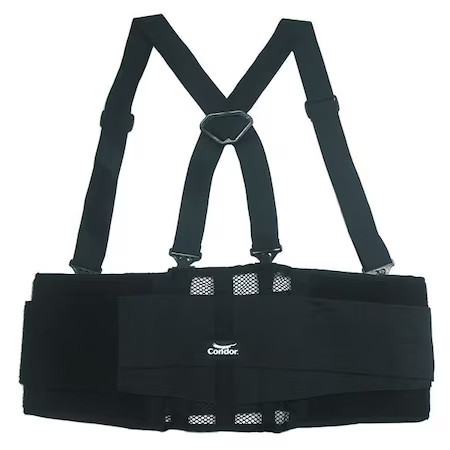 Condor 3Rva8 Back Support, Universal, Black