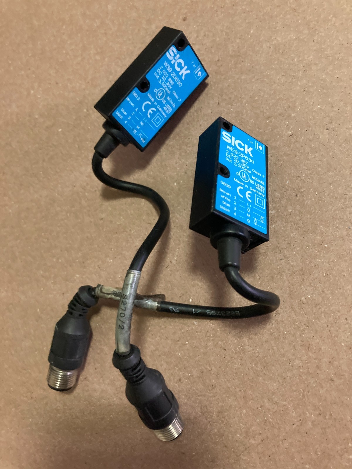 SICK WE9-2P630 PHOTOELECTRIC SENSOR & WS9-2D630 OPTIC ELECTRONIC TRANSMITTER LOT
