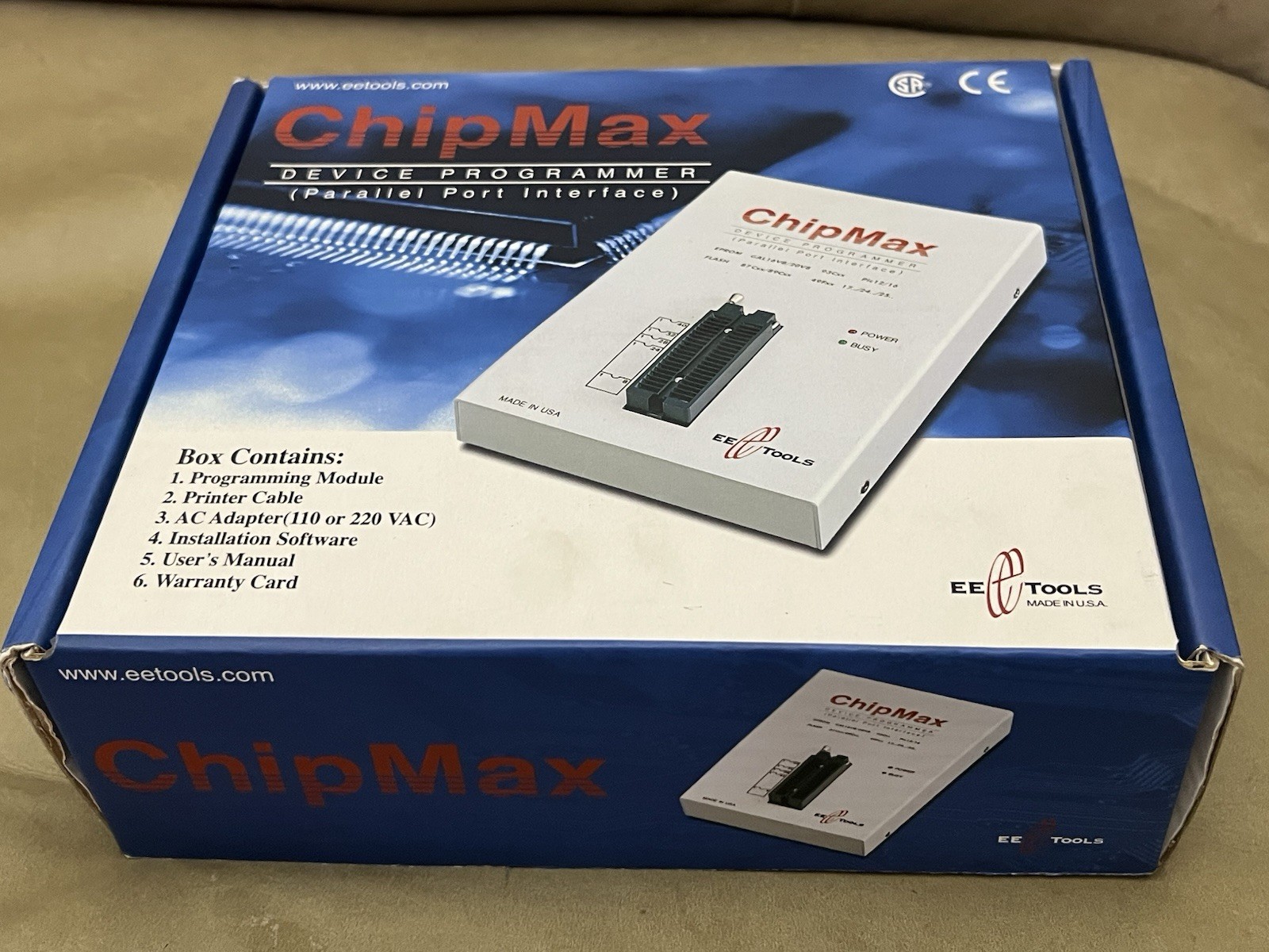 NEW EE Tools ChipMax Universal Device Programmer – Parallel Port – NIB Complete