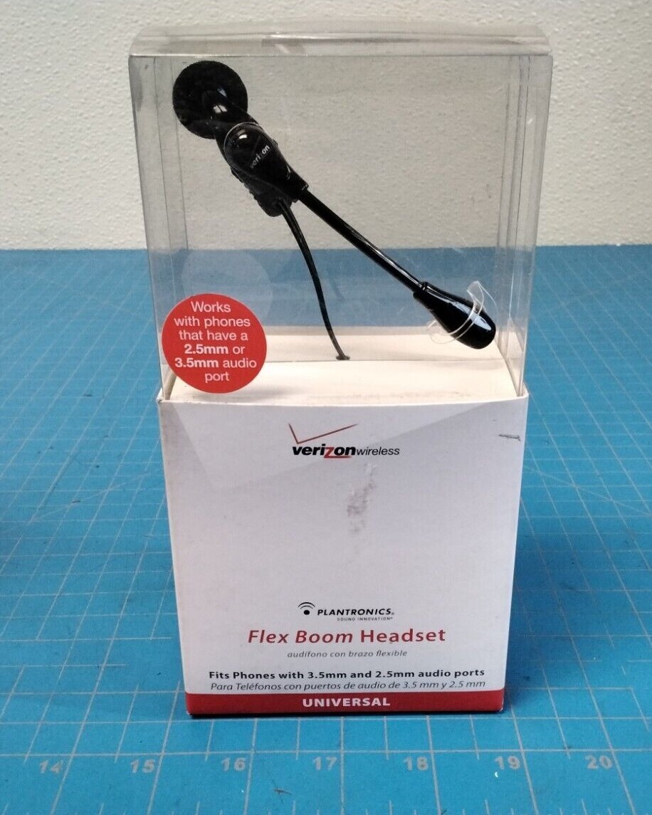 Verizon PLANFLXBOMT25 Plantronics Flex Boom Headset